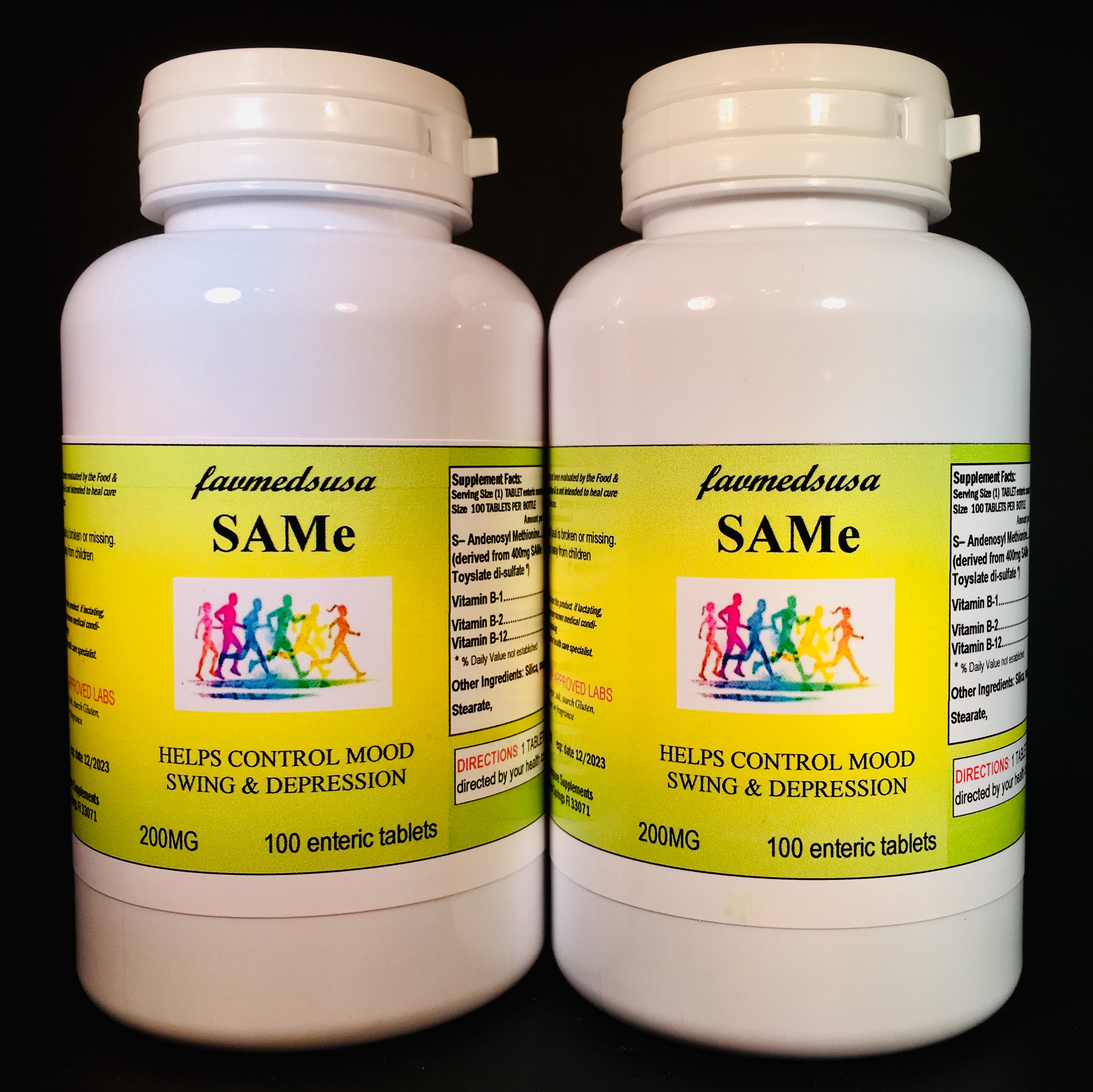 SAM-e 200mg - 200 (2x100) tablets